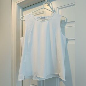 Athleta White Sleeveless Shirt Tank Small NWOT